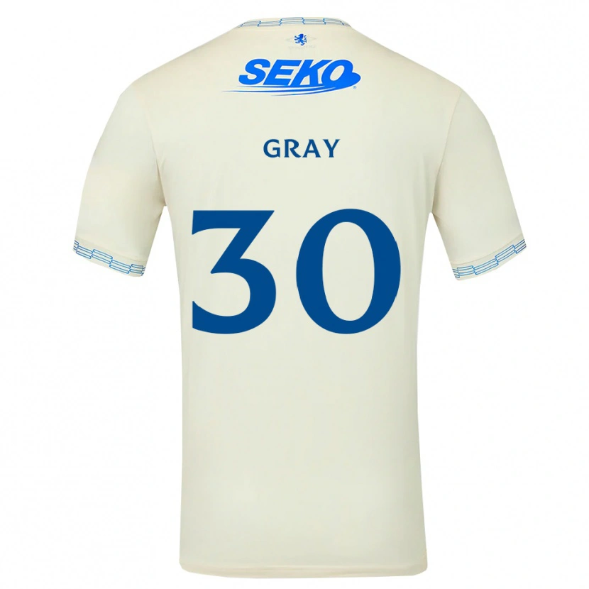Danxen Criança Camisola Georgia Gray #30 Azul Céu Profundo Branco Alternativa 2026/27 Camisa