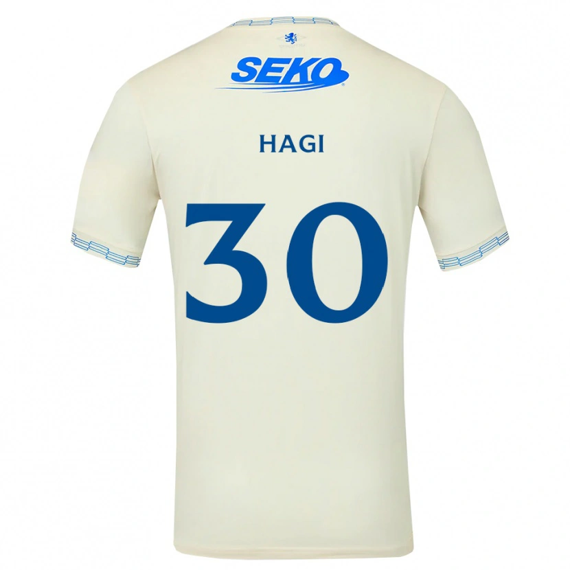 Danxen Criança Camisola Ianis Hagi #30 Azul Céu Profundo Branco Alternativa 2026/27 Camisa