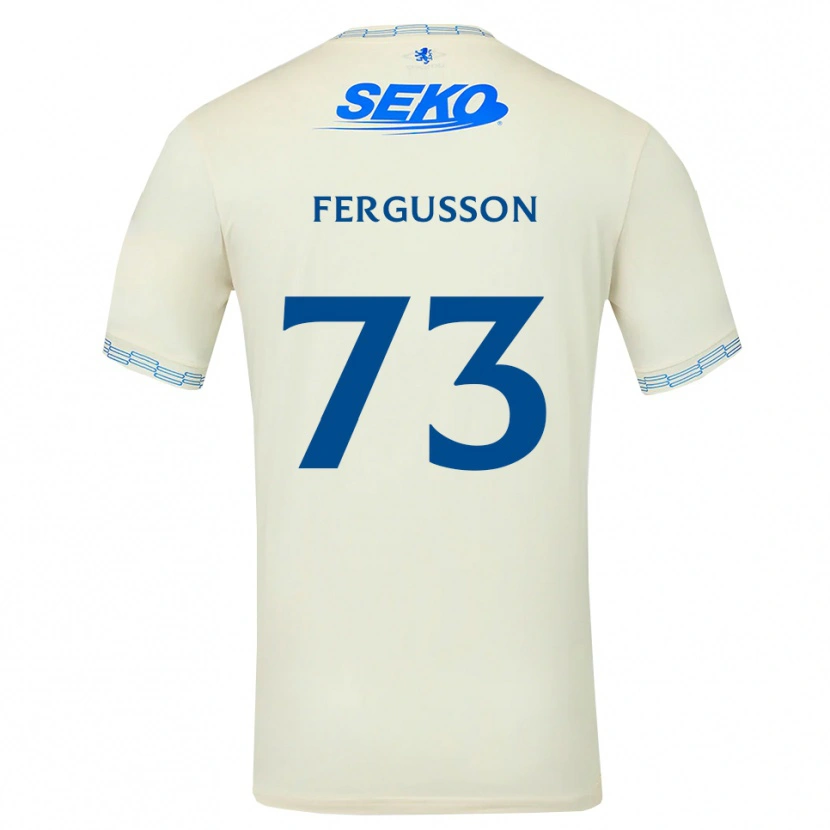 Danxen Criança Camisola Coben Fergusson #73 Azul Céu Profundo Branco Alternativa 2026/27 Camisa