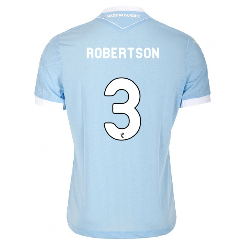 Danxen Criança Camisola Clark Robertson #3 Azul Céu Claro Branco Alternativa 2026/27 Camisa