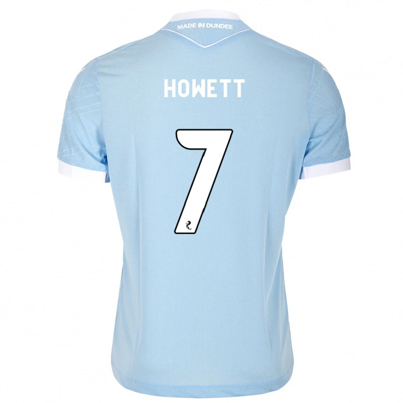 Danxen Criança Camisola Leo Howett #7 Azul Céu Claro Branco Alternativa 2026/27 Camisa