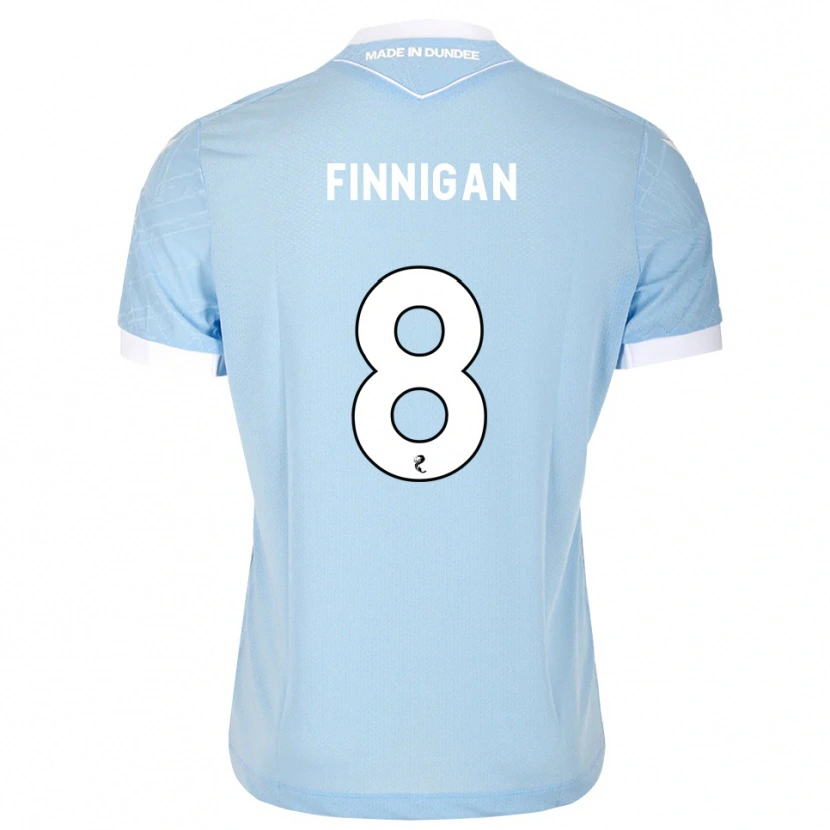 Danxen Criança Camisola Ryan Finnigan #8 Azul Céu Claro Branco Alternativa 2026/27 Camisa
