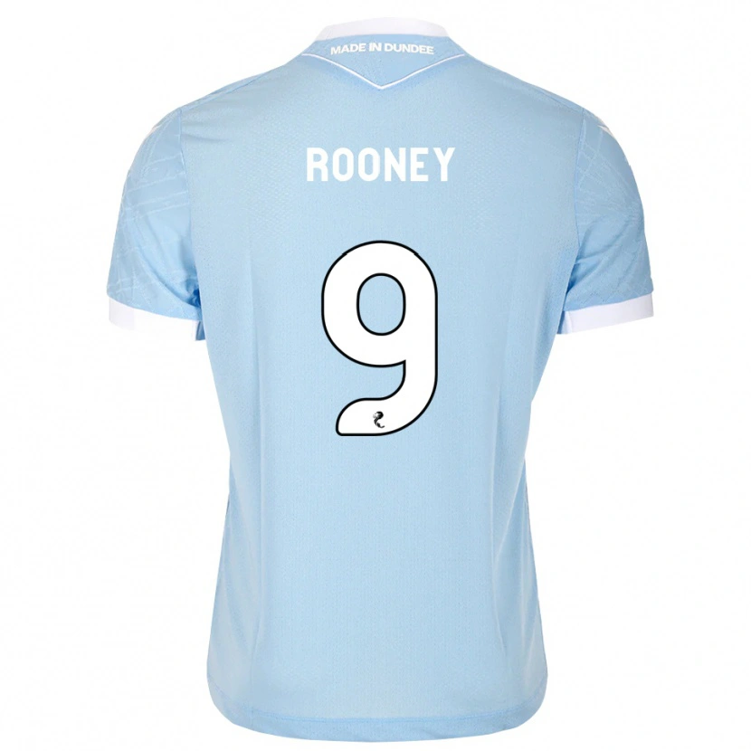Danxen Criança Camisola Chris Rooney #9 Azul Céu Claro Branco Alternativa 2026/27 Camisa