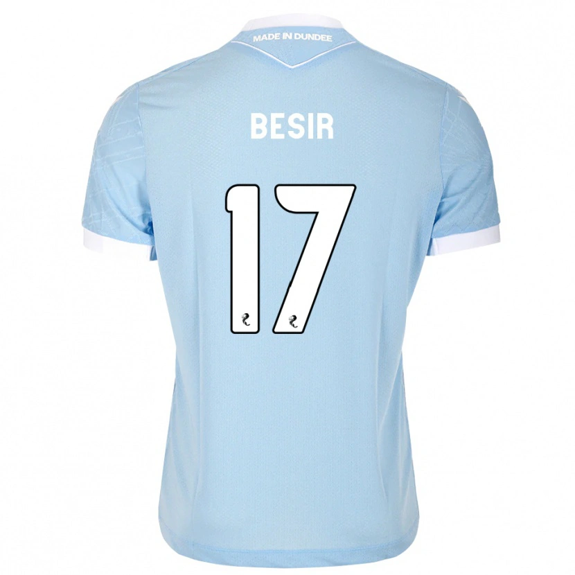 Danxen Criança Camisola Zan Besir #17 Azul Céu Claro Branco Alternativa 2026/27 Camisa