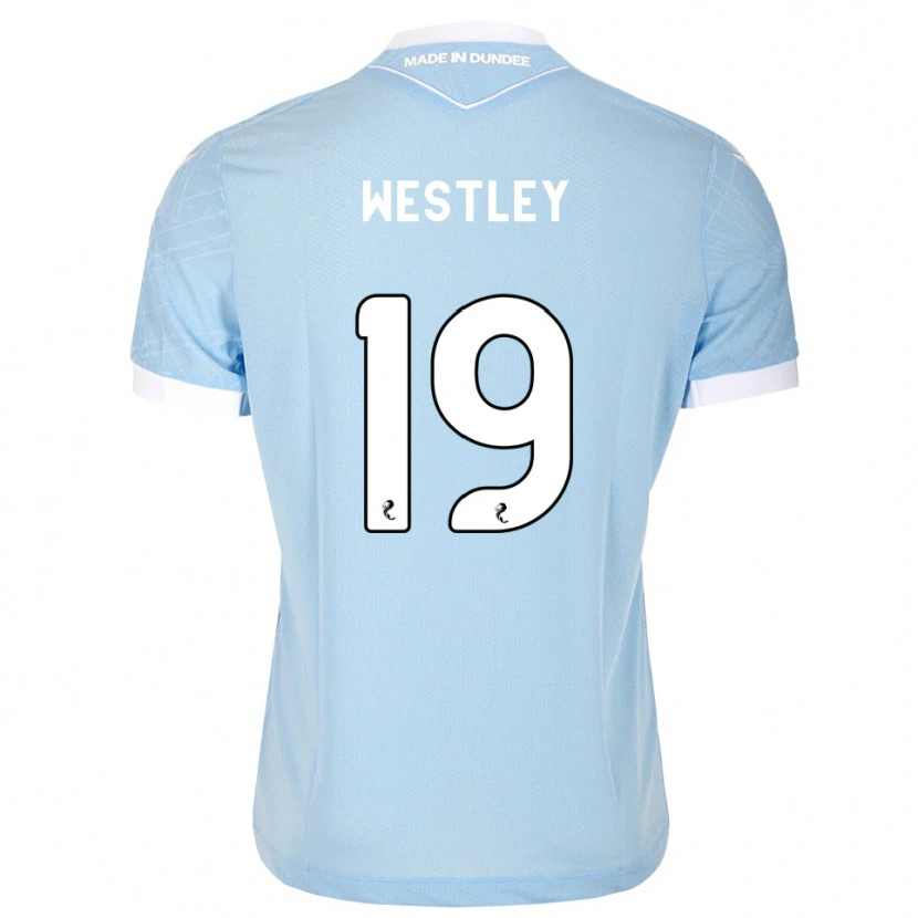 Danxen Criança Camisola Joe Westley #19 Azul Céu Claro Branco Alternativa 2026/27 Camisa