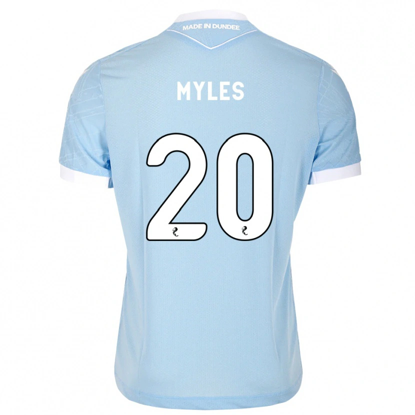 Danxen Criança Camisola Logan Myles #20 Azul Céu Claro Branco Alternativa 2026/27 Camisa