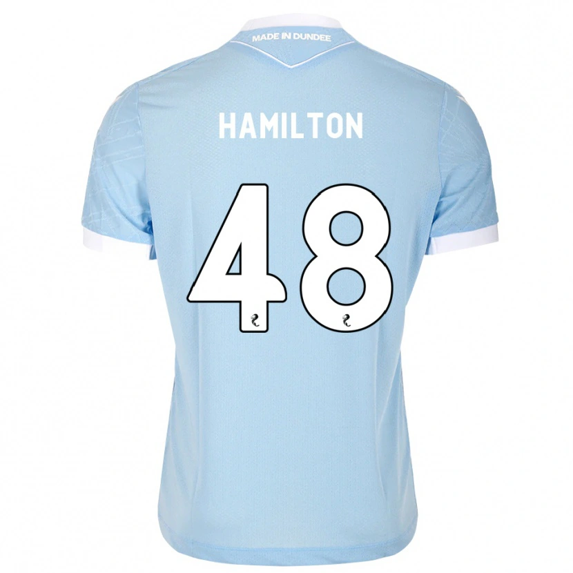 Danxen Criança Camisola Ethan Hamilton #48 Azul Céu Claro Branco Alternativa 2026/27 Camisa
