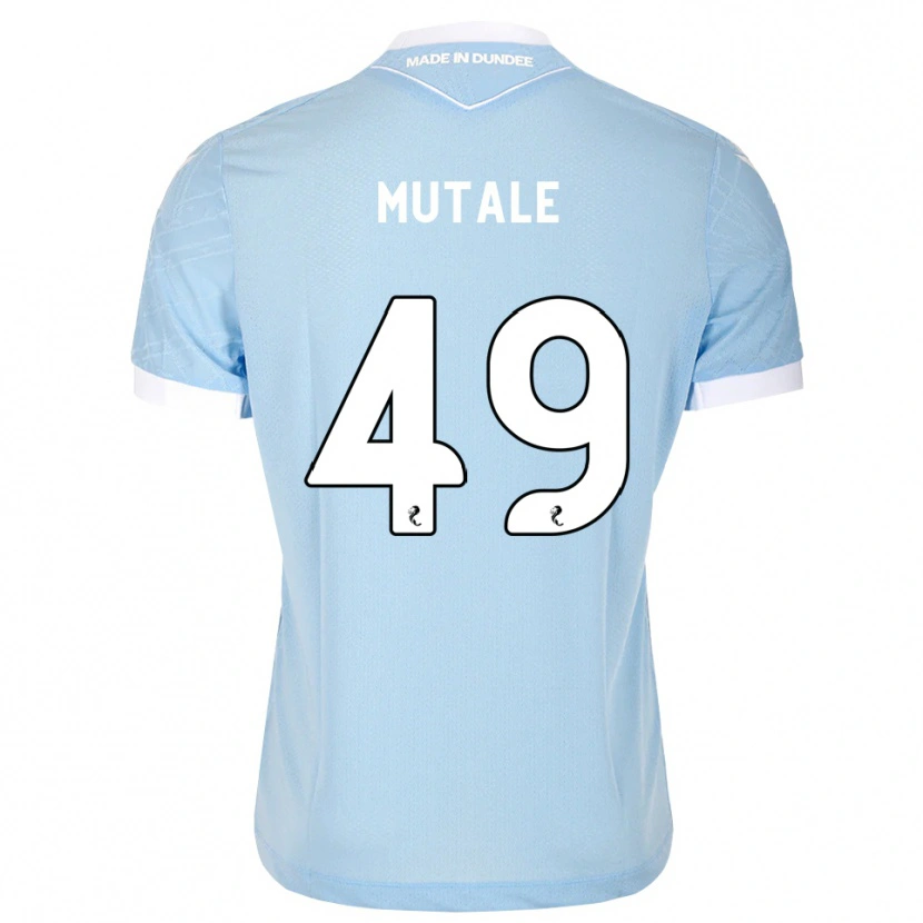 Danxen Criança Camisola Euan Mutale #49 Azul Céu Claro Branco Alternativa 2026/27 Camisa