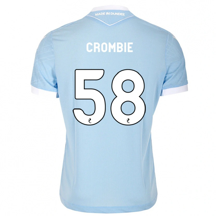 Danxen Criança Camisola Ethan Crombie #58 Azul Céu Claro Branco Alternativa 2026/27 Camisa