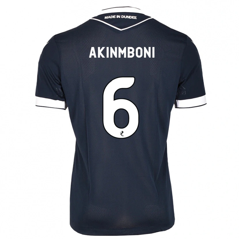 Danxen Criança Camisola Matai Akinmboni #6 Azul Meia-Noite Branco Principal 2026/27 Camisa