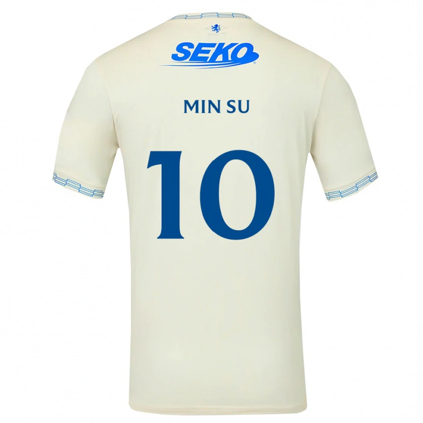 Danxen Criança Camisola Min-Su Kim #10 Azul Céu Profundo Branco Alternativa 2026/27 Camisa