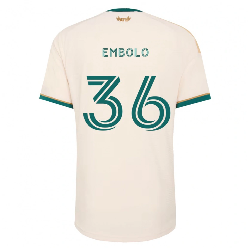 Danxen Criança Camisola Breel Embolo #36 Verde Champanhe Alternativa 2026/27 Camisa
