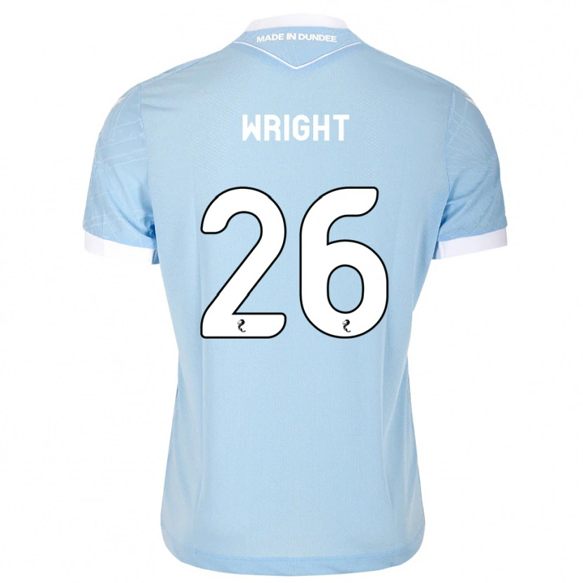 Danxen Criança Camisola Joe Wright #26 Azul Céu Claro Branco Alternativa 2026/27 Camisa