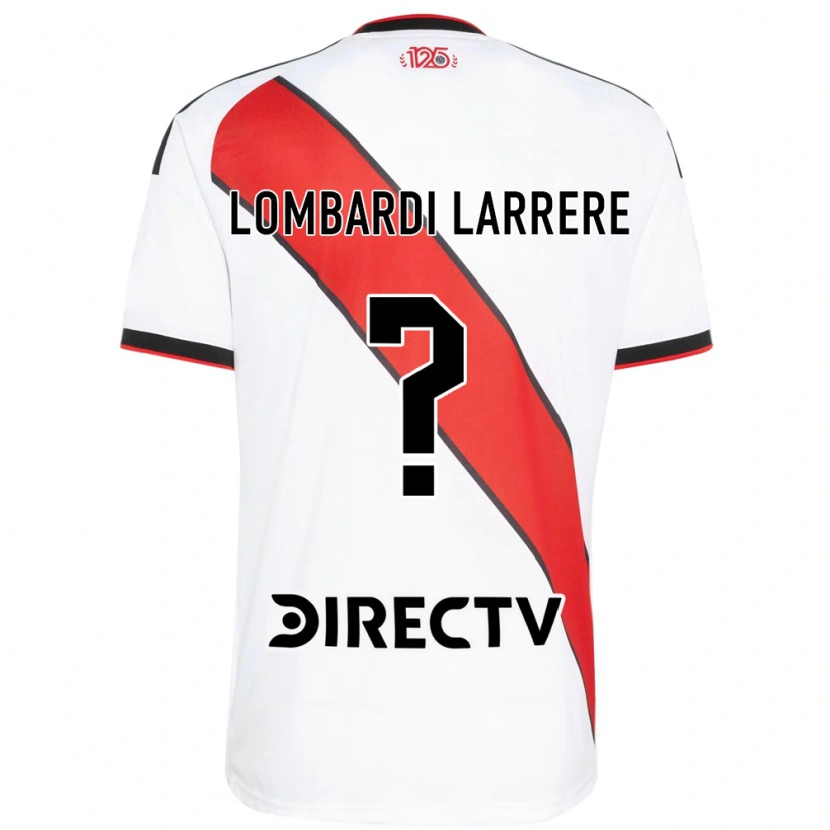 Danxen Homem Camisola Delfina Lombardi Larrere #0 Vermelho Branco Preto Principal 2026/27 Camisa