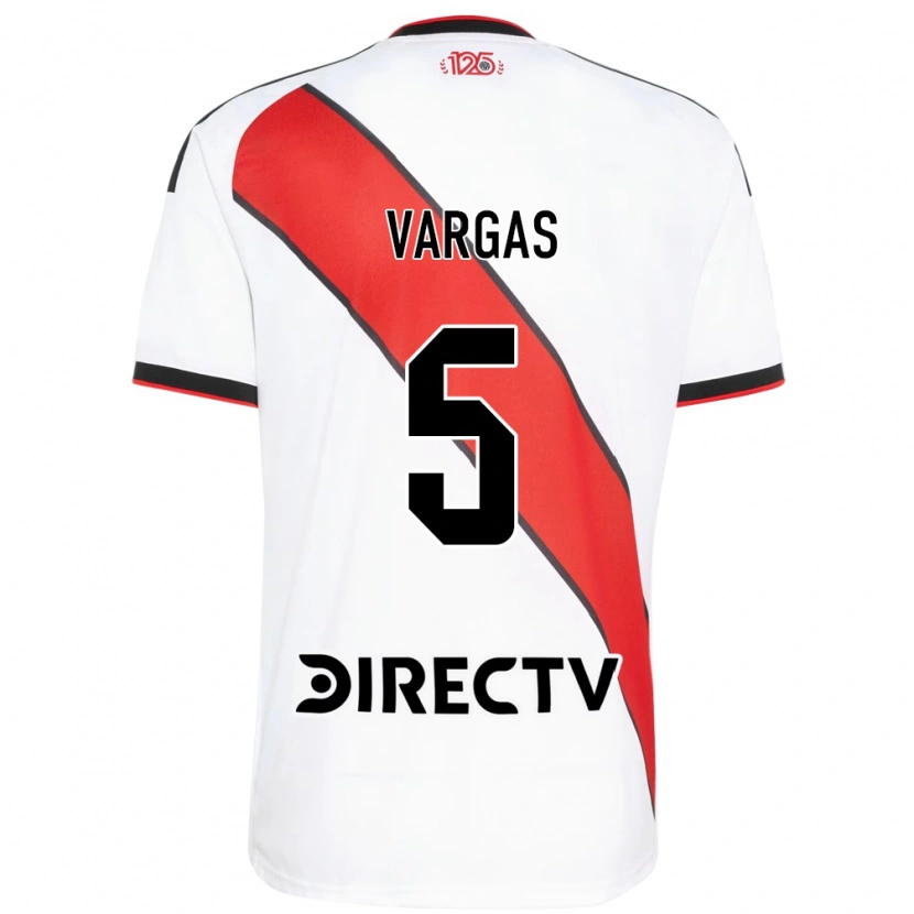 Danxen Homem Camisola Agustina Vargas #5 Vermelho Branco Preto Principal 2026/27 Camisa