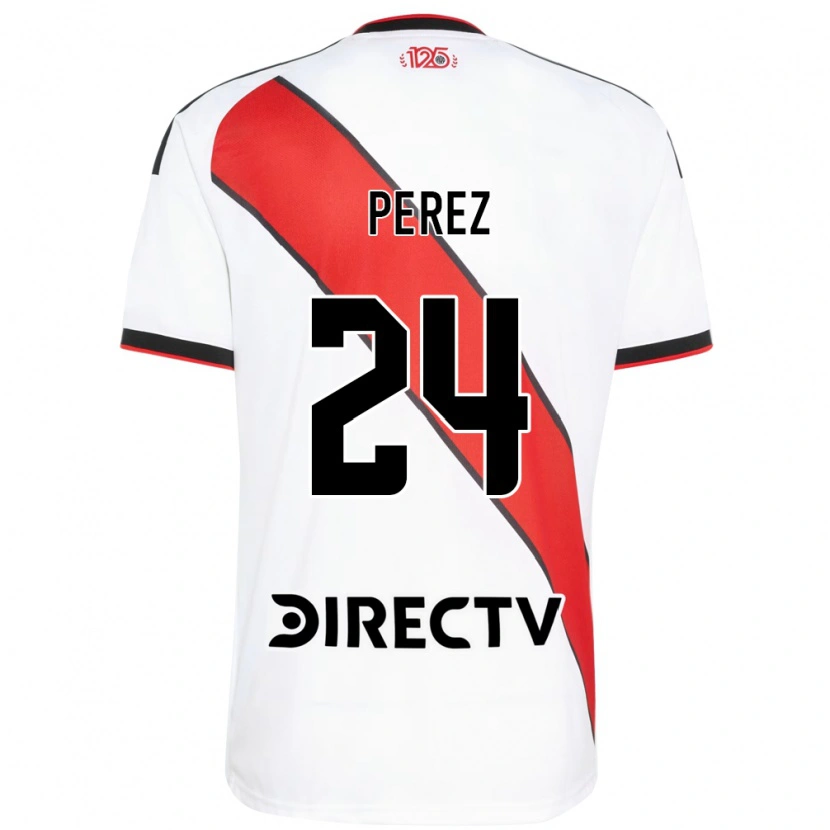 Danxen Homem Camisola Enzo Perez #24 Vermelho Branco Preto Principal 2026/27 Camisa