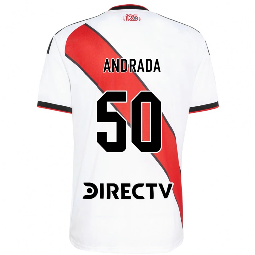Danxen Homem Camisola Tobías Andrada #50 Vermelho Branco Preto Principal 2026/27 Camisa