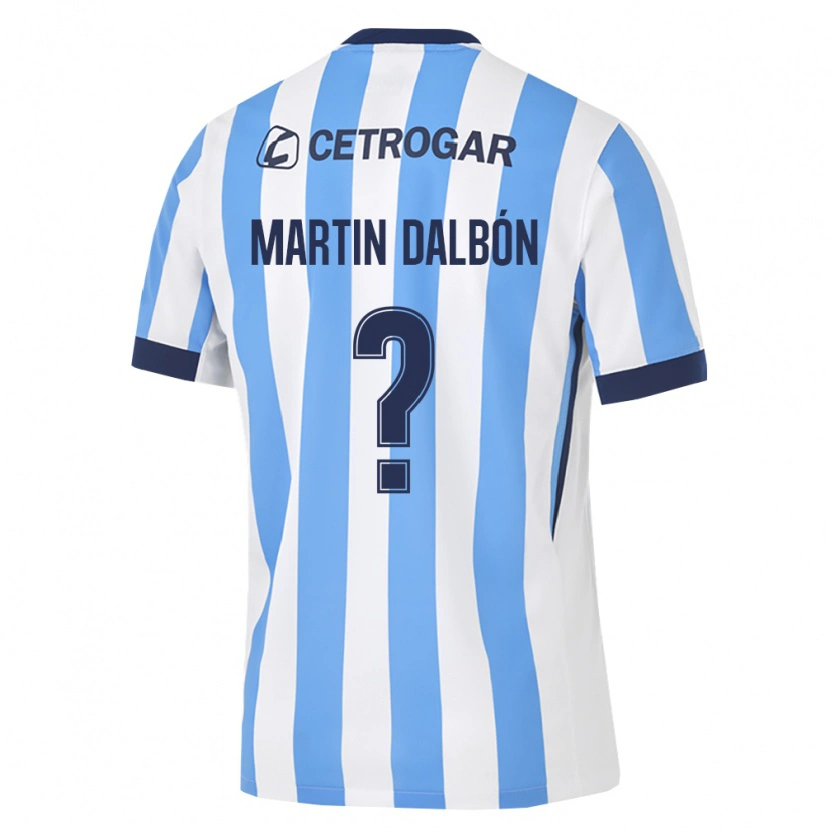 Danxen Homem Camisola Juan Martin Dalbón #0 Azul Claro Branco Preto Principal 2026/27 Camisa