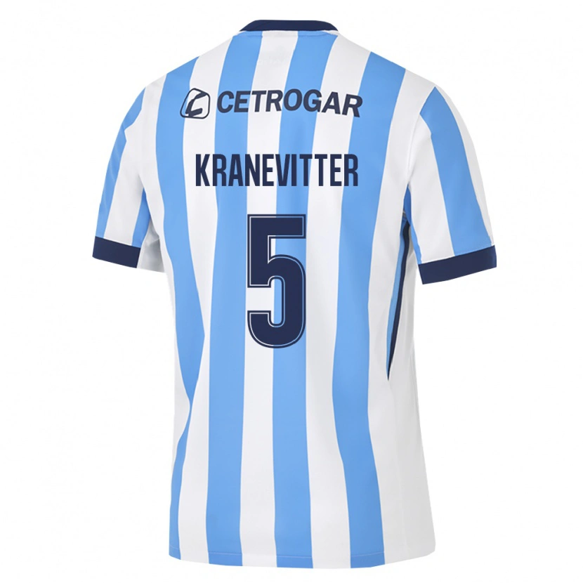 Danxen Homem Camisola Matías Kranevitter #5 Azul Claro Branco Preto Principal 2026/27 Camisa
