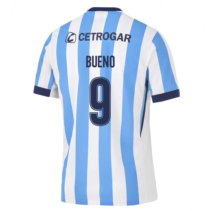 Danxen Homem Camisola Rocío Bueno #9 Azul Claro Branco Preto Principal 2026/27 Camisa