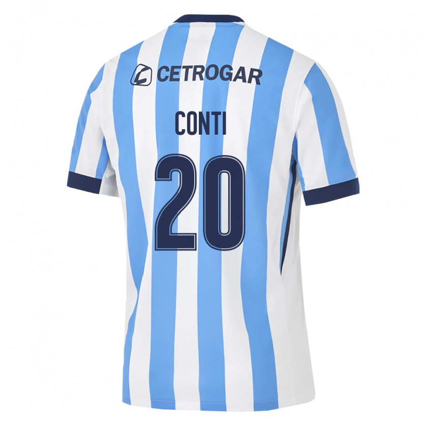 Danxen Homem Camisola Germán Conti #20 Azul Claro Branco Preto Principal 2026/27 Camisa