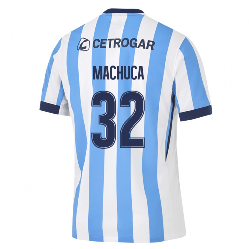 Danxen Homem Camisola Elias Machuca #32 Azul Claro Branco Preto Principal 2026/27 Camisa