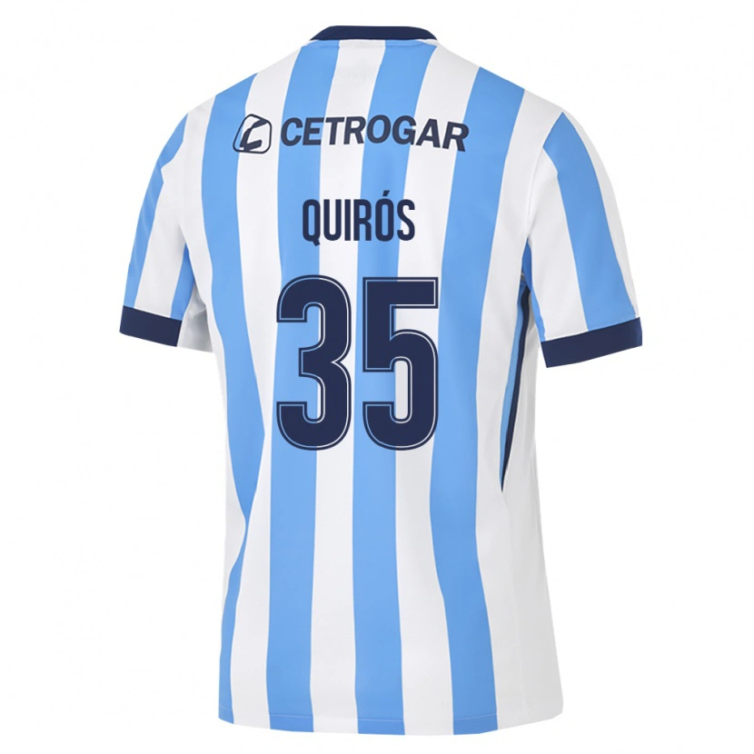Danxen Homem Camisola Santiago Quirós #35 Azul Claro Branco Preto Principal 2026/27 Camisa