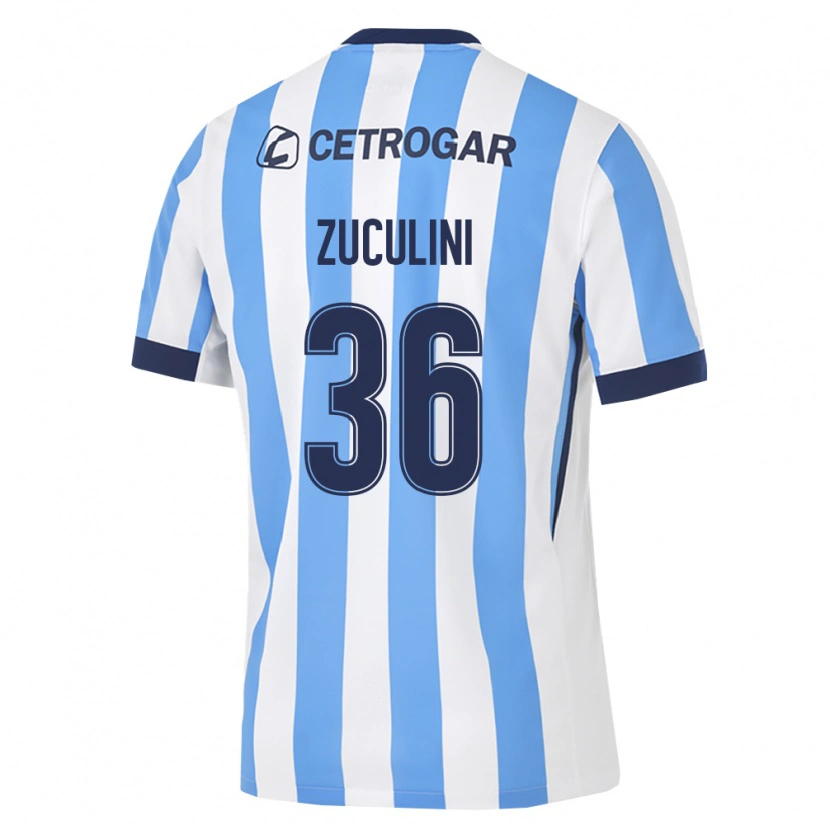 Danxen Homem Camisola Bruno Zuculini #36 Azul Claro Branco Preto Principal 2026/27 Camisa
