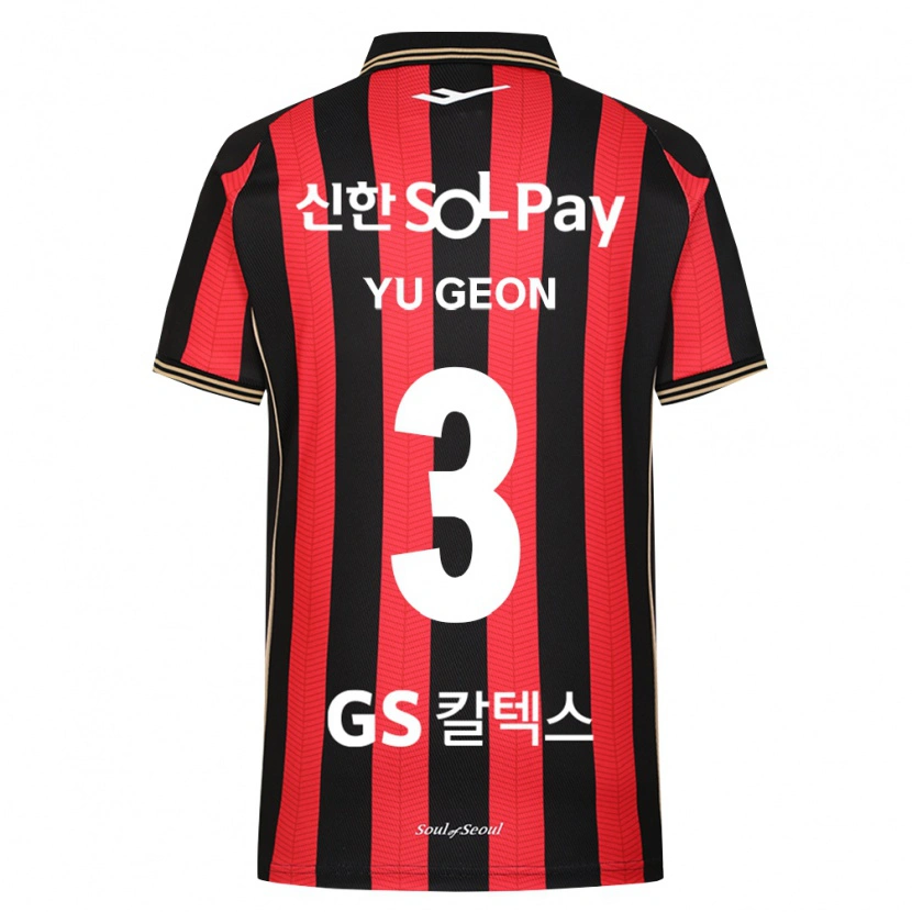 Danxen Homem Camisola Yu-Geon Kim #3 Vermelho Branco Preto Principal 2026/27 Camisa