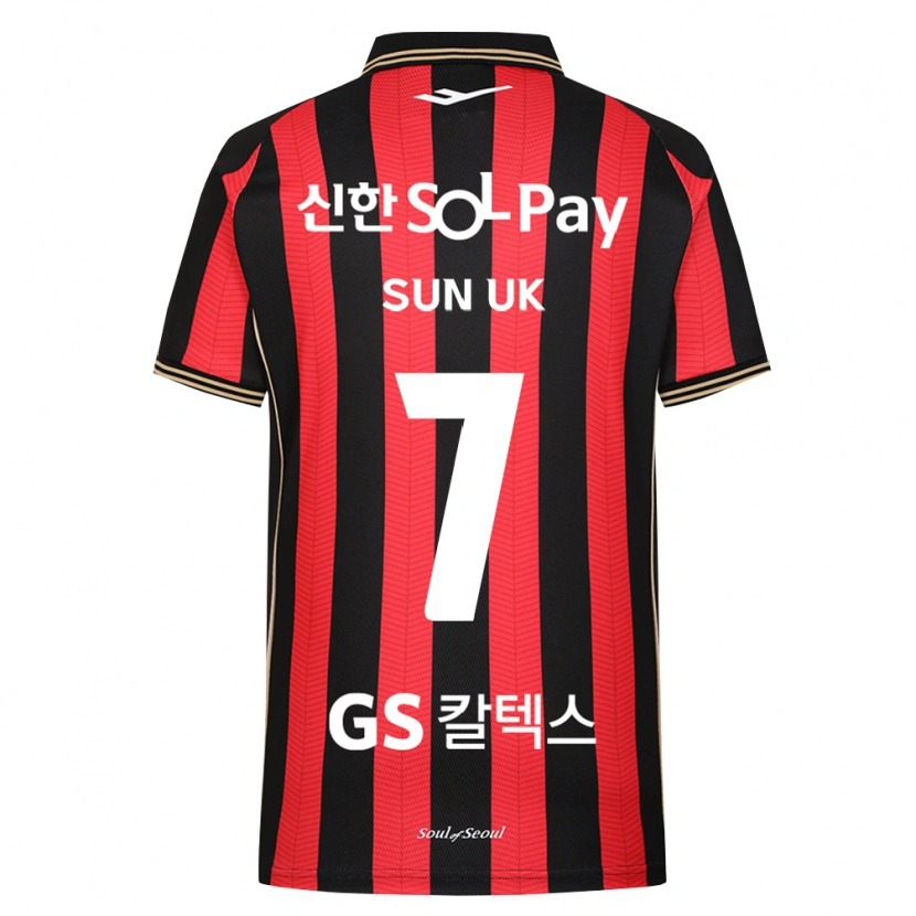 Danxen Homem Camisola Sun-Uk Park #7 Vermelho Branco Preto Principal 2026/27 Camisa