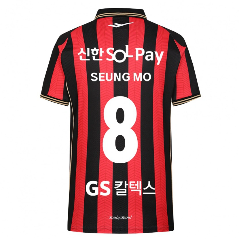 Danxen Homem Camisola Seung-Mo Lee #8 Vermelho Branco Preto Principal 2026/27 Camisa