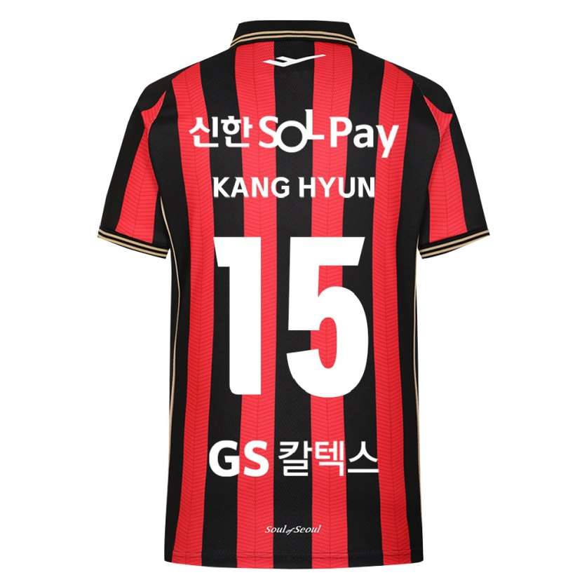 Danxen Homem Camisola Kang-Hyun Kim #15 Vermelho Branco Preto Principal 2026/27 Camisa