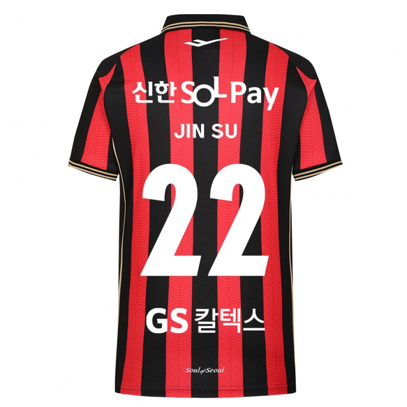 Danxen Homem Camisola Jin-Su Kim #22 Vermelho Branco Preto Principal 2026/27 Camisa