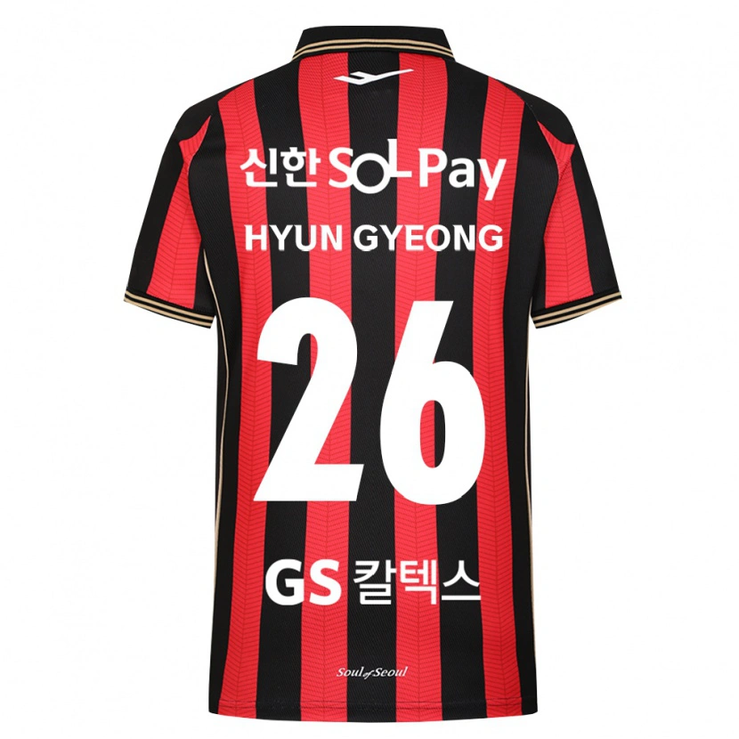 Danxen Homem Camisola Hyun-Gyeong Jeong #26 Vermelho Branco Preto Principal 2026/27 Camisa