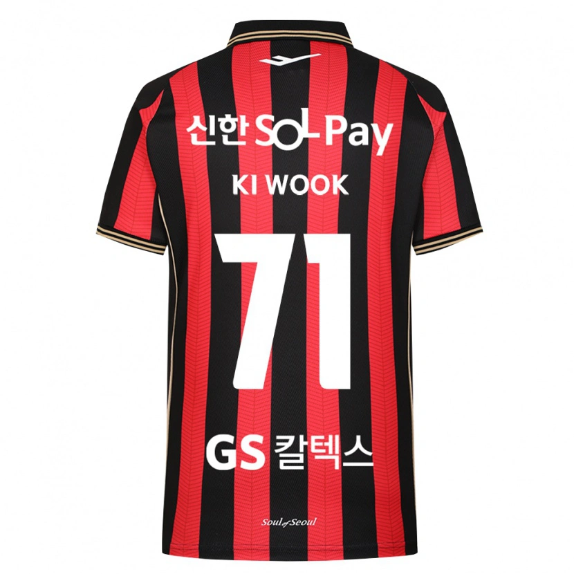 Danxen Homem Camisola Ki-Wook Yun #71 Vermelho Branco Preto Principal 2026/27 Camisa