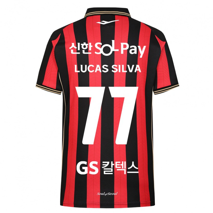 Danxen Homem Camisola Lucas Silva #77 Vermelho Branco Preto Principal 2026/27 Camisa