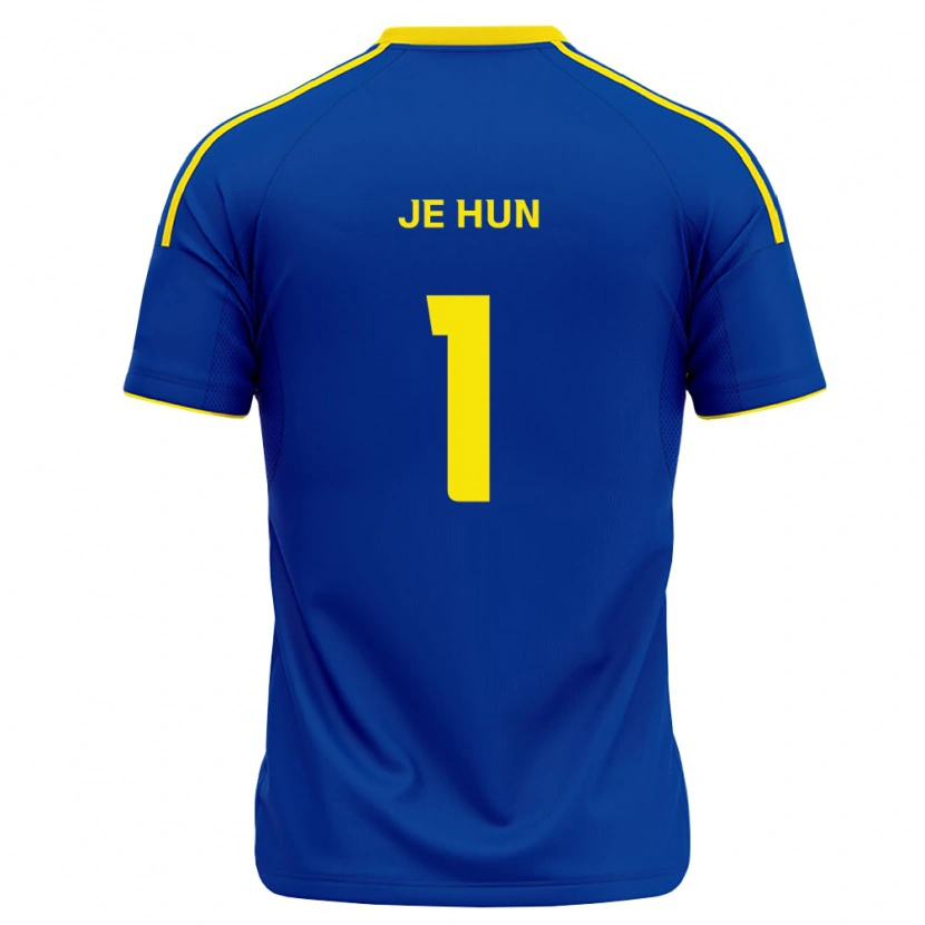 Danxen Homem Camisola Je-Hun Youn #1 Azul Real Amarelo Principal 2026/27 Camisa