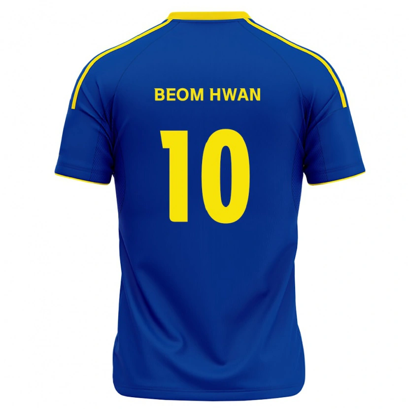 Danxen Homem Camisola Beom-Hwan Kim #10 Azul Real Amarelo Principal 2026/27 Camisa