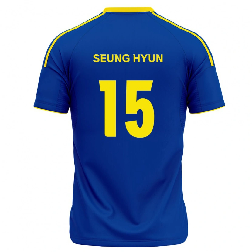 Danxen Homem Camisola Seung-Hyun Jung #15 Azul Real Amarelo Principal 2026/27 Camisa
