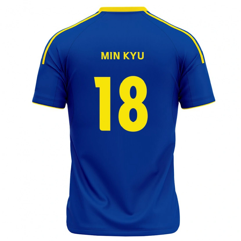 Danxen Homem Camisola Min-Kyu Joo #18 Azul Real Amarelo Principal 2026/27 Camisa