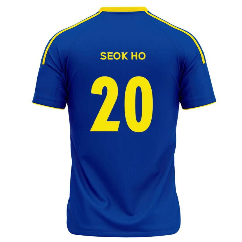 Danxen Homem Camisola Seok-Ho Hwang #20 Azul Real Amarelo Principal 2026/27 Camisa