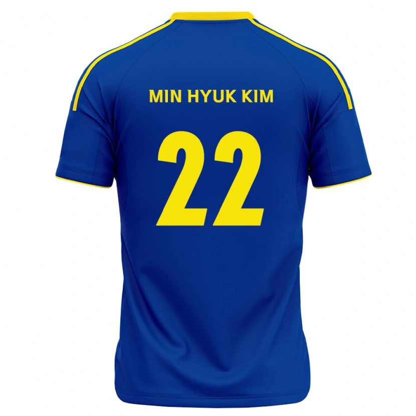 Danxen Homem Camisola Min-Hyuk Kim #22 Azul Real Amarelo Principal 2026/27 Camisa
