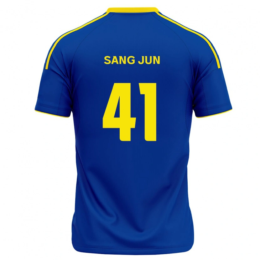 Danxen Homem Camisola Sang-Jun Park #41 Azul Real Amarelo Principal 2026/27 Camisa