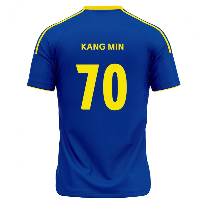 Danxen Homem Camisola Kang-Min Choi #70 Azul Real Amarelo Principal 2026/27 Camisa