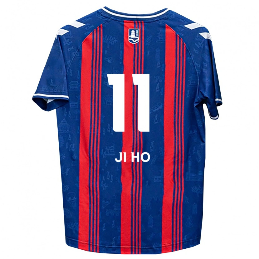 Danxen Homem Camisola Ji-Ho Soon #11 Azul Vermelho Branco Principal 2026/27 Camisa