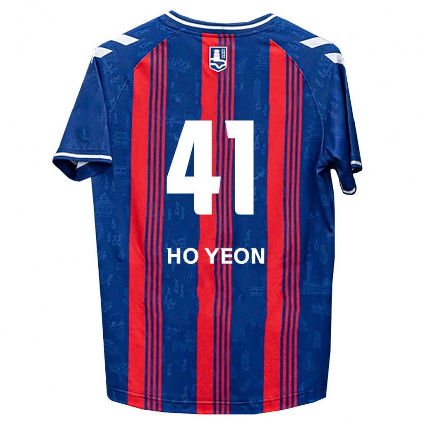 Danxen Homem Camisola Ho-Yeon Joo #41 Azul Vermelho Branco Principal 2026/27 Camisa
