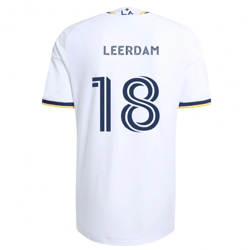 Danxen Homem Camisola Kelvin Leerdam #18 Azul E Branco Principal 2026/27 Camisa