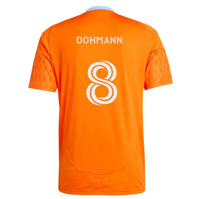 Danxen Homem Camisola Gustavo Abreu Dohmann #8 Laranja Branco Principal 2026/27 Camisa