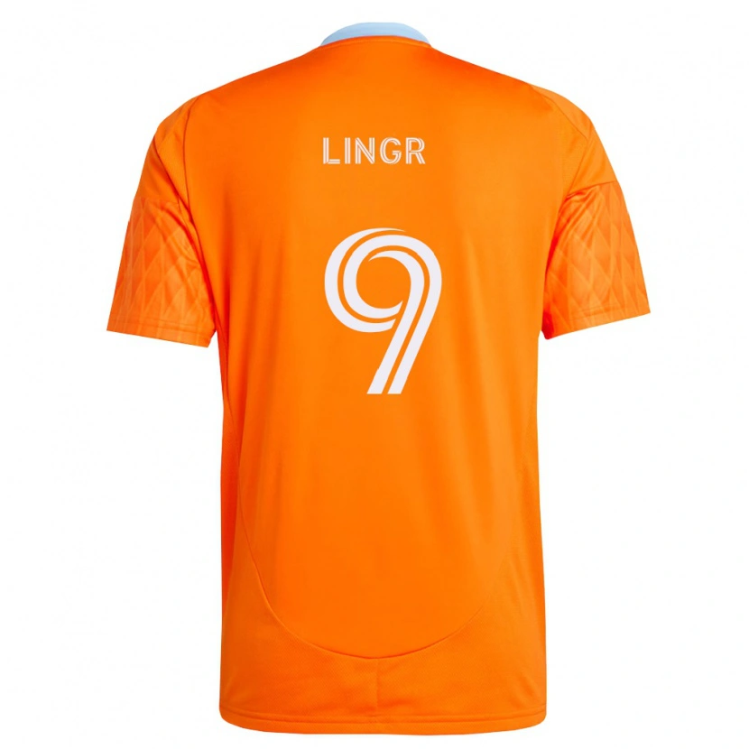 Danxen Homem Camisola Ondrej Lingr #9 Laranja Branco Principal 2026/27 Camisa