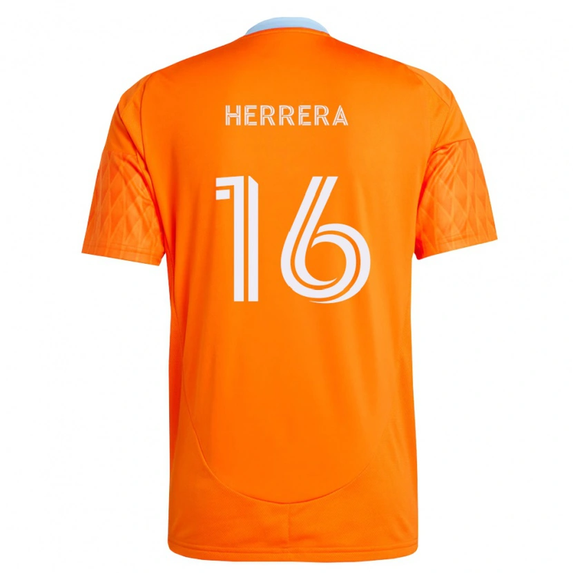 Danxen Homem Camisola Héctor Herrera #16 Laranja Branco Principal 2026/27 Camisa